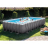 Каркасный бассейн INTEX Ultra Frame 26364, 732×366×132 см — фильтр, лестница, тент, подстилка